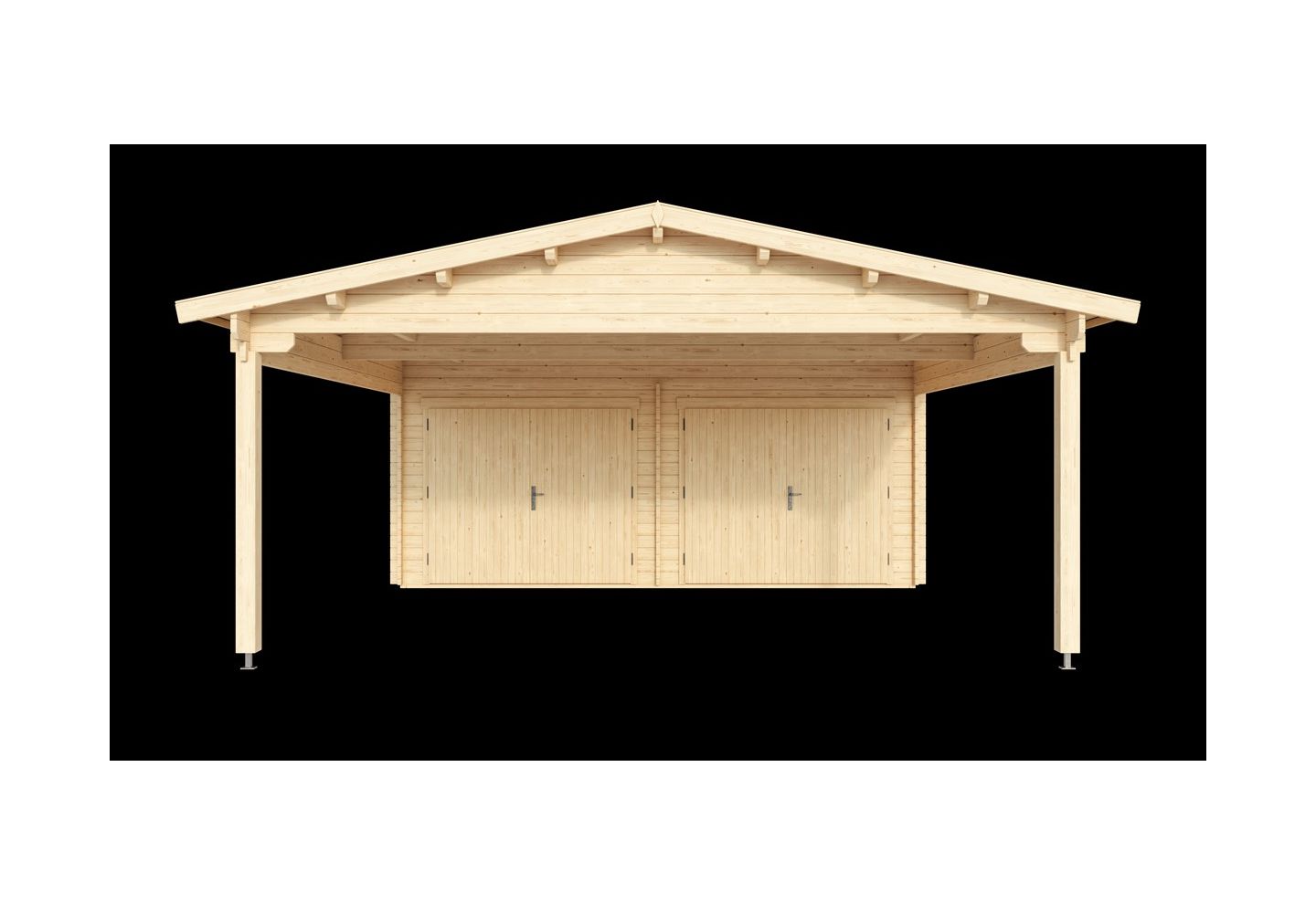 De Hoeve Dubbele garage/carport Askim 44 |1020cm x 575cm 