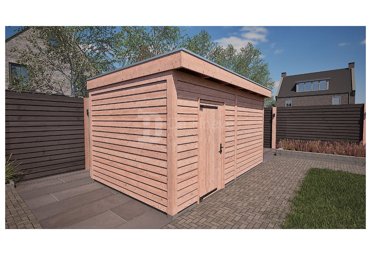 Douglas Tuinhuis 500x300cm | Platdak