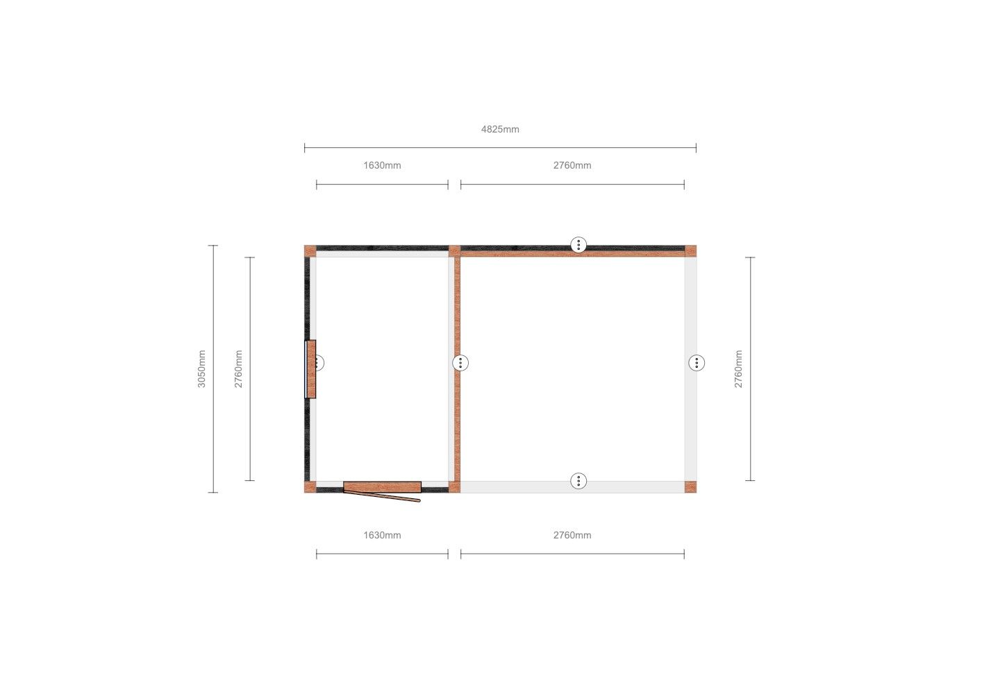 Douglas Tuinhuis Modern | 500x300cm