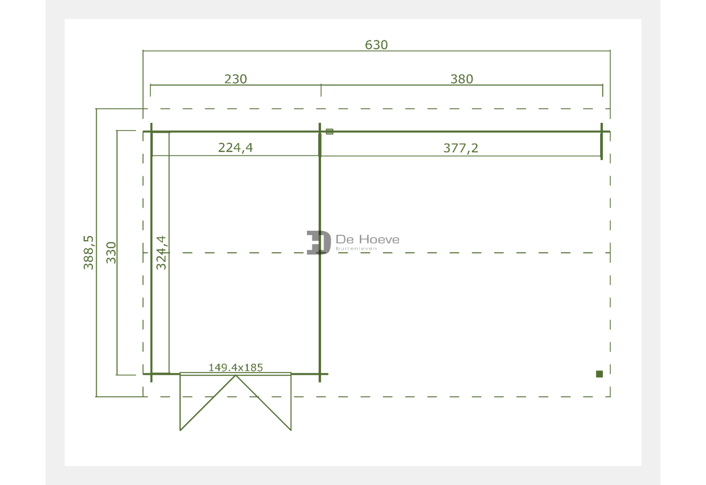 De Hoeve Blokhut Lunteren zwart