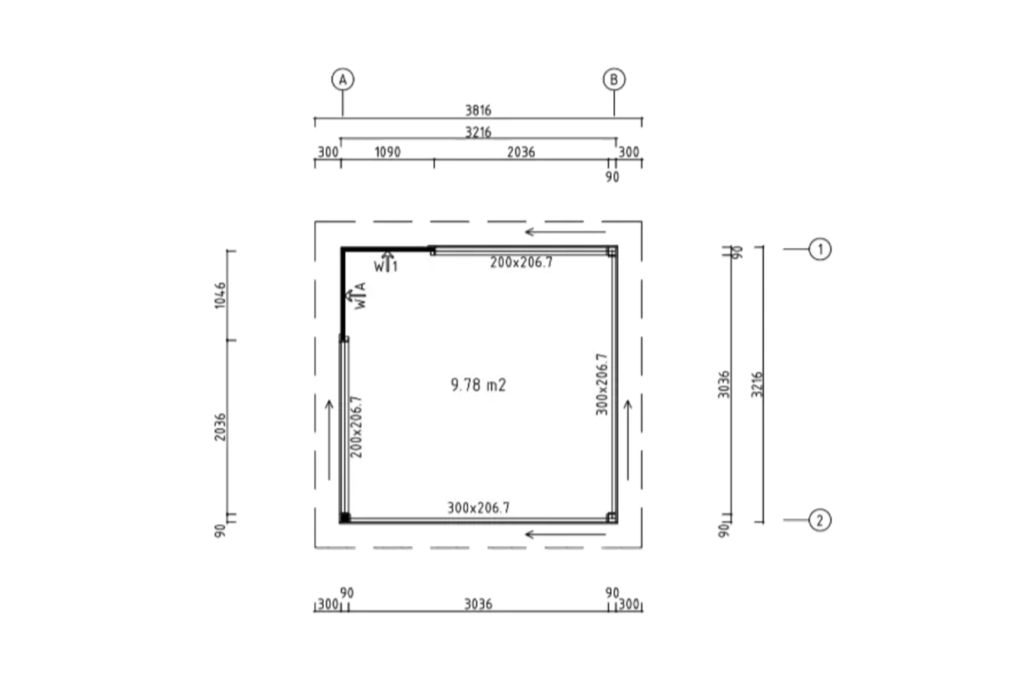 Gardenhouse24 Overkapping Alu 44-F 44mm | 430x430cm