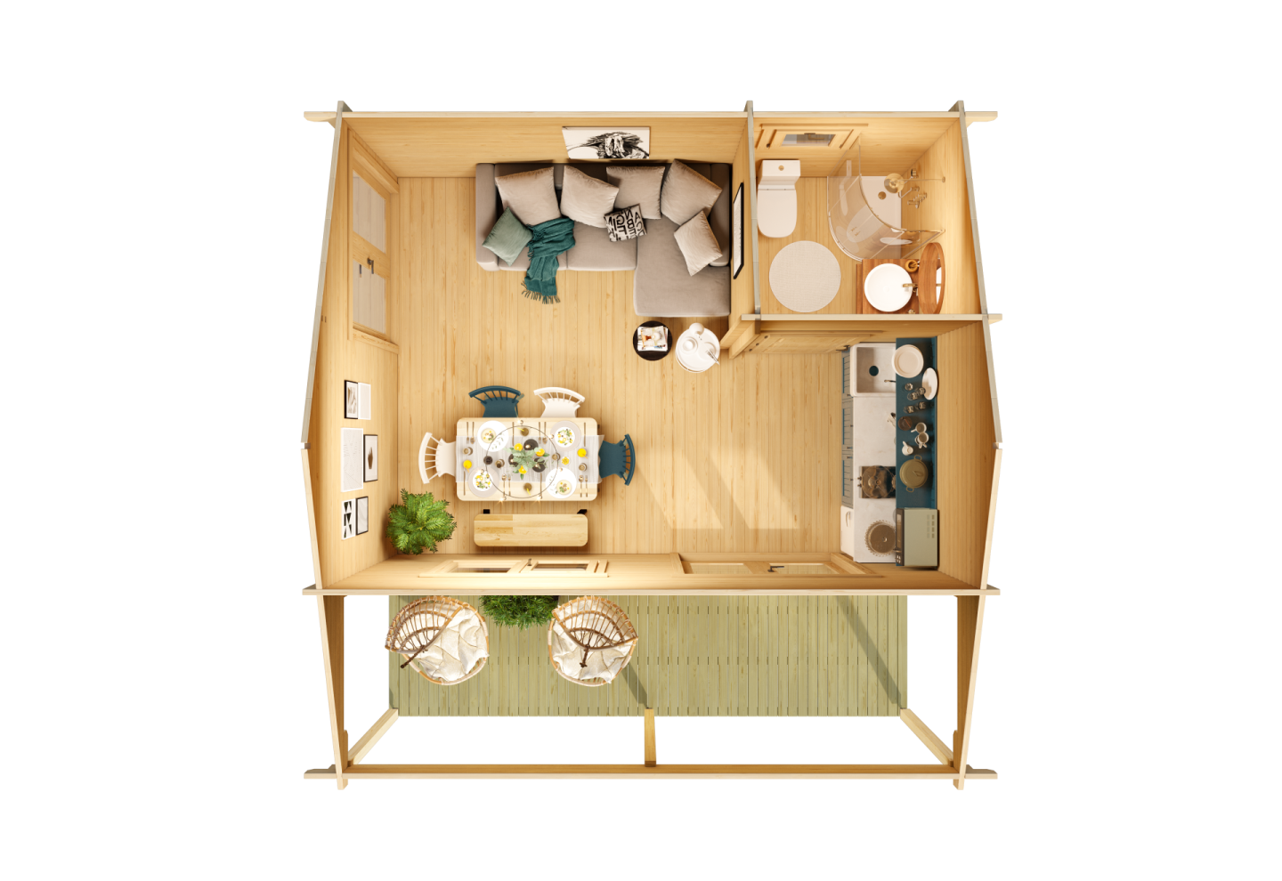 De Hoeve Tuinkamer Lemvig 70 | 488cm x 518cm