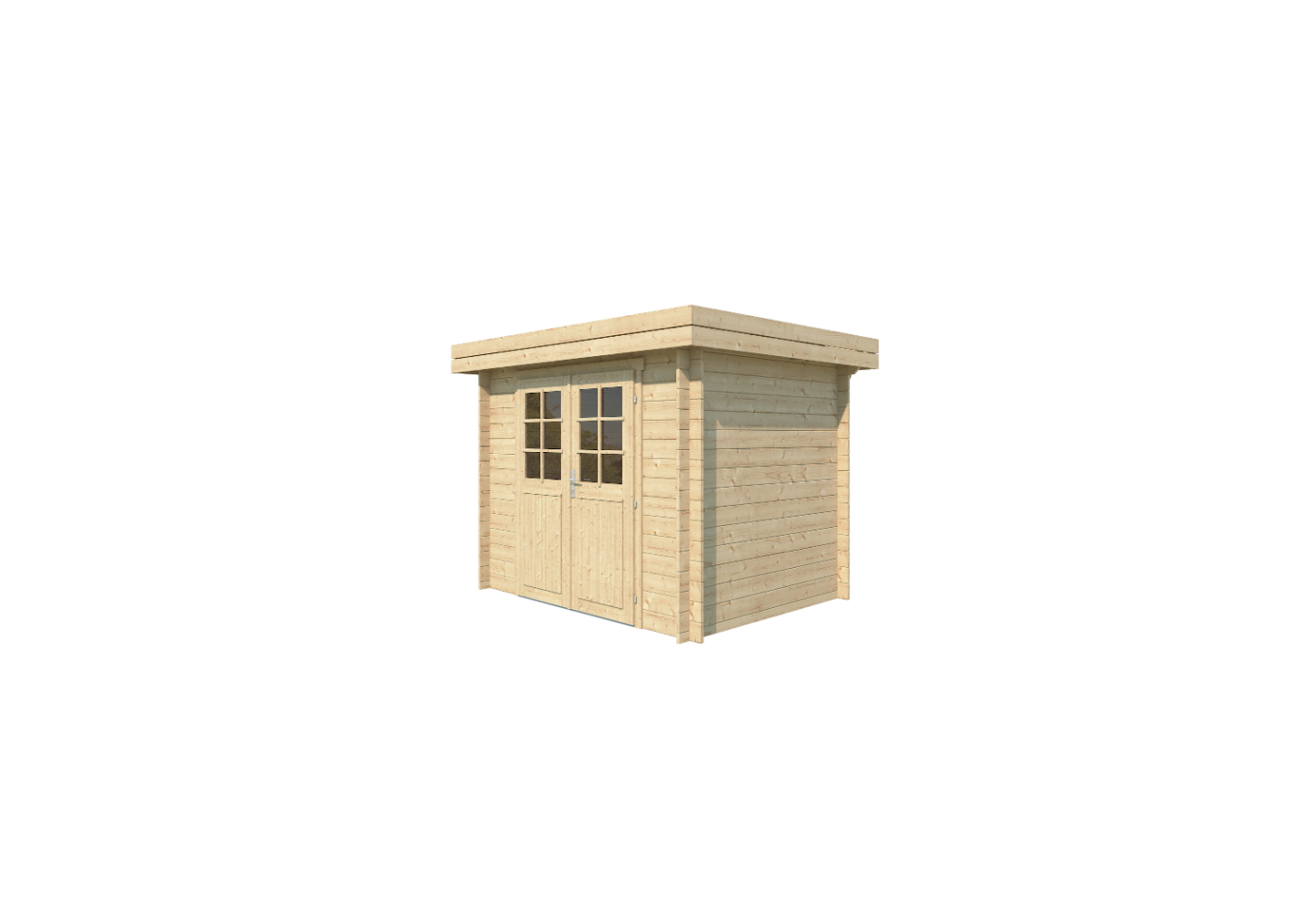 De Hoeve gereedschapsschuur met dubbele deur model Rijssen 28 A | 2,5 x 1,9 m - 28 mm