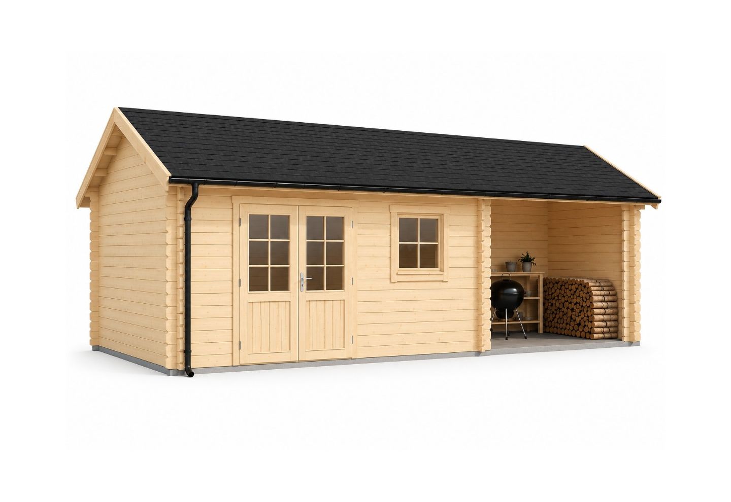 De Hoeve Maatwerk Blokhut Ashford 700x300cm