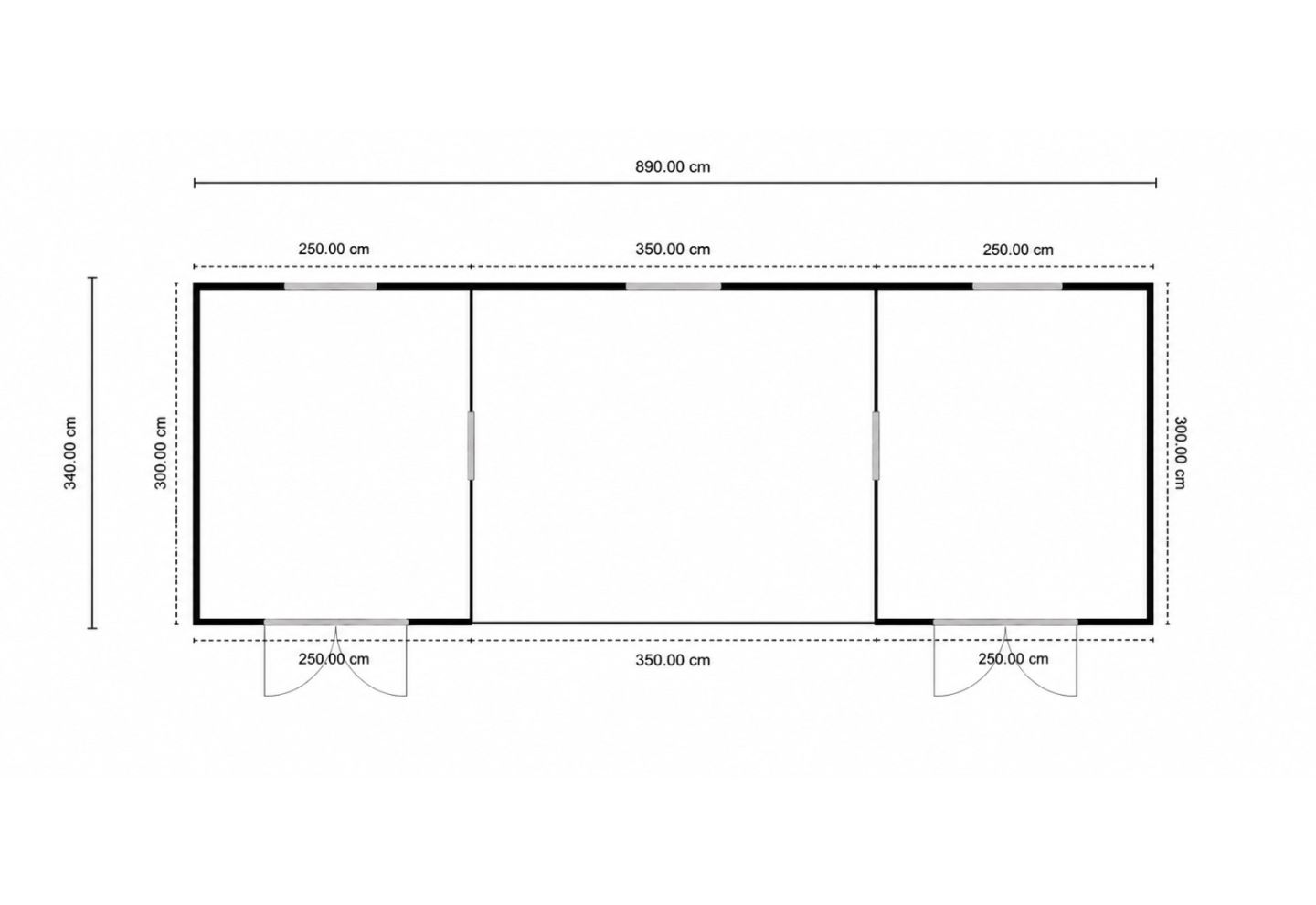 De Hoeve Maatwerk Blokhut Blackwell 870x320cm