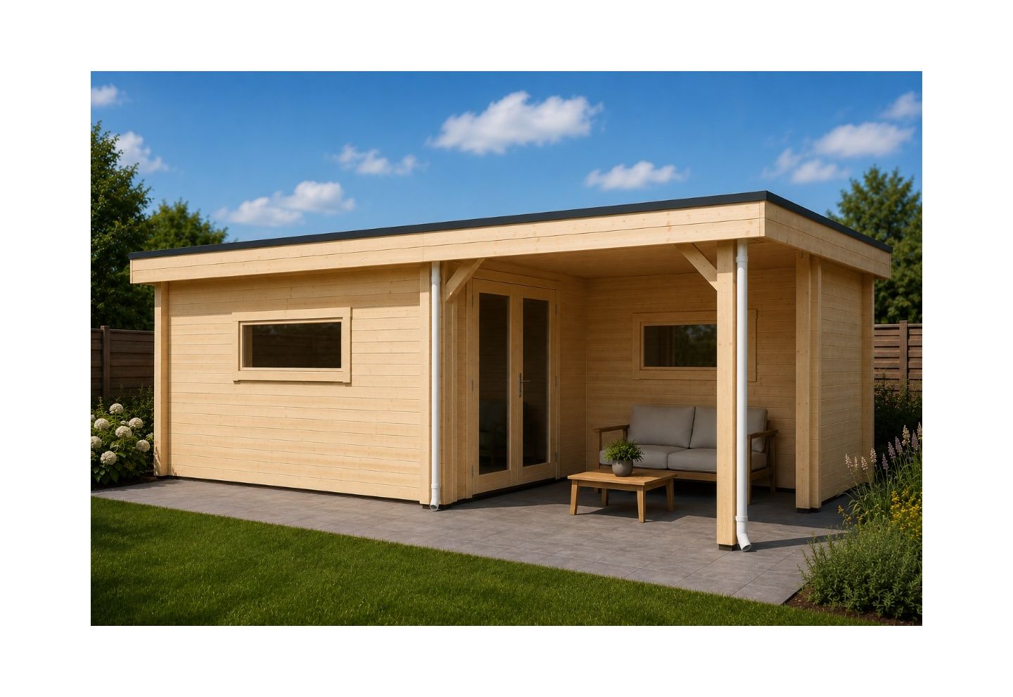 De Hoeve Maatwerk Blokhut Cedarfield 700x400cm