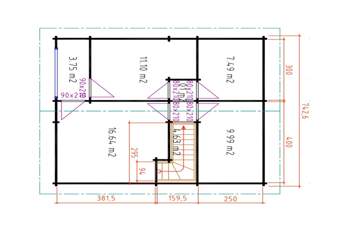 De Hoeve Houten Huis Florida 70 | 812cm x 742cm