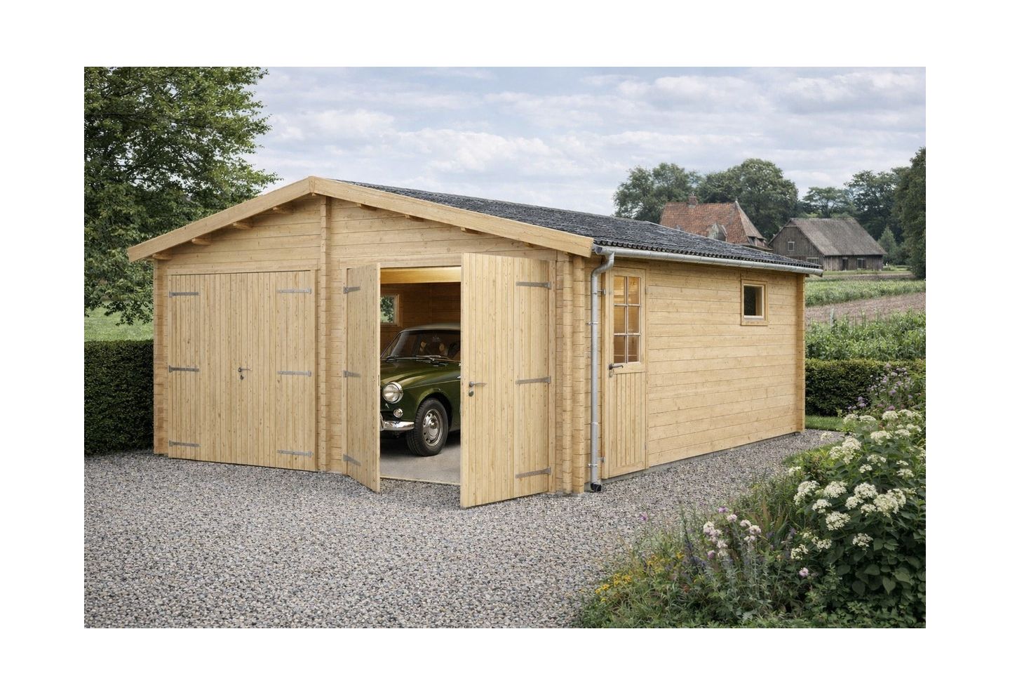 De Hoeve Houten Garage/berging Ringsted 44 |578cm x 578cm