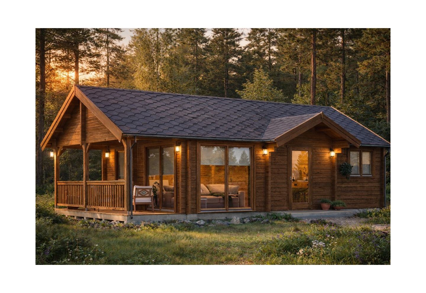 De Hoeve Houten Huis Jomsborg 90 | 1030cm x 660cm
