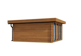 De Hoeve tuinhuis Met Vouwdeuren Sassenheim 44 | 4,9 x 4,9 m 44 mm