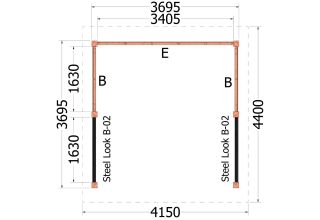 Trendhout Buitenverblijf Zadeldak XL 52.1133