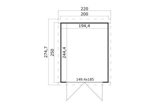 Lasita Maja Tuinhuis Zambezi 2 Lightgrey