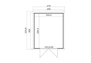 Lasita Maja Tuinhuis Zambezi 5 Lightgrey