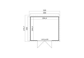 Lasita Maja Tuinhuis Zambezi 6 Carbongrey