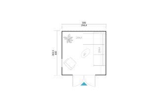 Lasita Maja Tuinhuis Palermo 1 Carbongrey