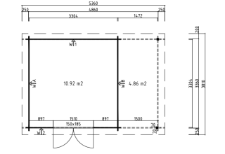 De Hoeve Tuinhuis Scandi | 28mm