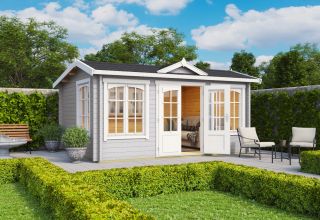 Lasita Maja Blokhut Windsor 44 Lightgrey
