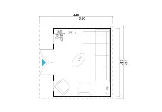 Lasita Maja Tuinhuis Sicily 1 Lightgrey