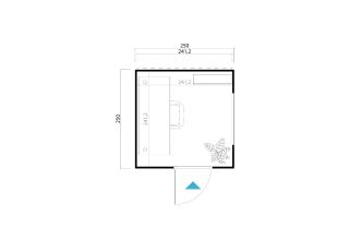 Lasita Maja Tuinhuis Sardinia 1 onbehandeld