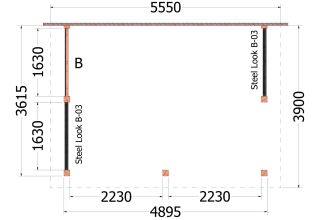 Trendhout Aanbouwveranda Lucca 52.1003