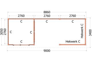 Trendhout Buitenverblijf Refter XL 52.1080