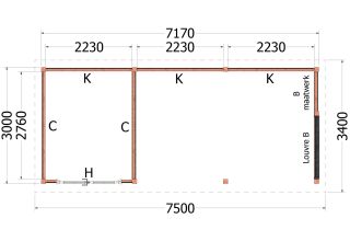 Trendhout Kapschuur De Deel 52.1192