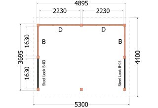 Trendhout Kapschuur De Hoeve XL 52.1200