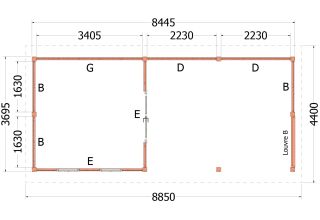 Trendhout Kapschuur De Hoeve XL 52.1223