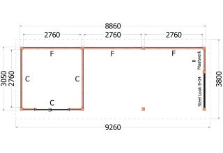 Trendhout Kapschuur De Hoeve XL 52.1224