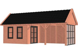 Trendhout Buitenverblijf Zadeldak XL 52.1171