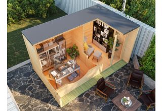 De Hoeve Tuinkantoor Den Haag 70 L (blank) | 438cm x 255cm