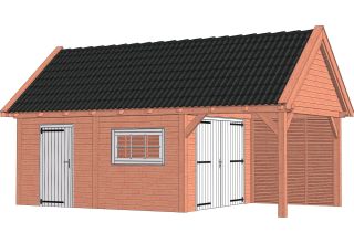 Trendhout Buitenverblijf Zadeldak XL 52.1158