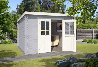 Outdoor Life Blokhut Nadia 275x275 Platinum Grey