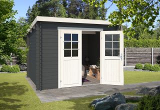 Outdoor Life Blokhut Nadia 275x230 Carbon Grey 