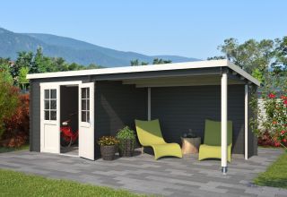 Outdoor Life Blokhut Sunniva Carbongrey