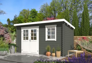 Outdoor Life Blokhut Amira 380x175 Green Grey