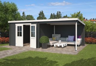 Outdoor Life Blokhut Orlando Carbongrey