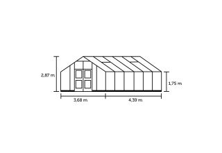 ROYAL WELL Gartner 16,2 - antraciet - 3 mm veiligheidsglas