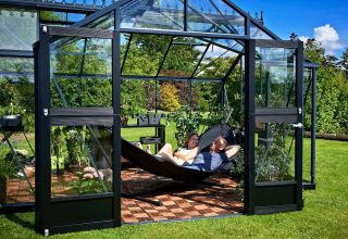 ROYAL WELL Orangeri 15,2 - antraciet - 3mm veiligheidsglas