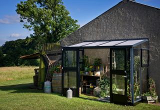 ROYAL WELL Veranda 4,4 - antraciet - gevels 3mm veiligheidsglas