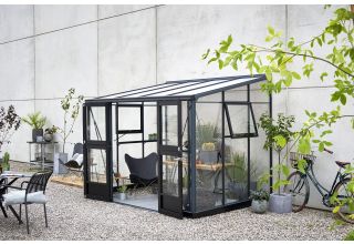 ROYAL WELL Veranda 6,6 - antraciet - gevels 3mm veiligheidsglas