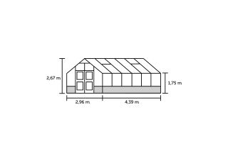 ROYAL WELL Premium 13,0 Wall - antraciet - 3 mm veiligheidsglas
