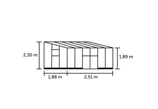 ROYAL WELL Qube LT 612 - zwart, VG 3mm + PC 6 mm