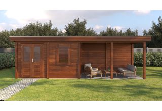 Lugarde Select Modern Tuinhuis Dronten - Bruin Geïmpregneerd