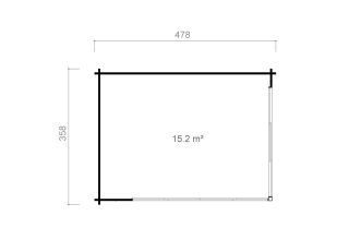 De Hoeve tuinkamer Wehl ALU Concept 70 A | 4,8 x 3,6 m 70 mm