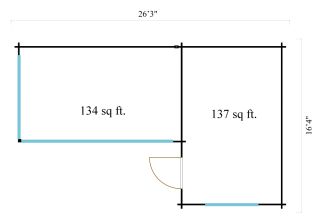 De Hoeve multifunctionele moderne blokhut ALU Leiden N 44 | 8 x 5 m