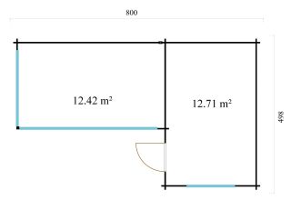 De Hoeve multifunctionele moderne blokhut ALU Leiden N 44 | 8 x 5 m