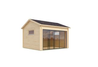 De Hoeve Tuinkamer Model Bodu ALU 44 A | 396cm x 396cm 