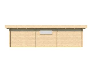 Buitensaunacabine met aparte ruimte Bussum 70 | 9,1 x 2,8 m