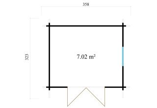 De Hoeve Tuinhuis Abcoude 44mm | 3.6 x 3.3 m
